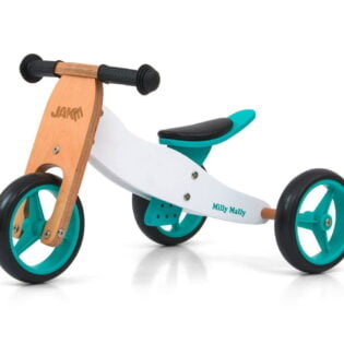 Rowerek drewniany JAKE Classic Mint Milly Mally 2w1