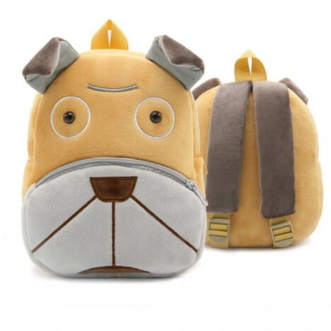 Pluszowy Shar pei. Personalizowany plecak z imieniem dziecka.