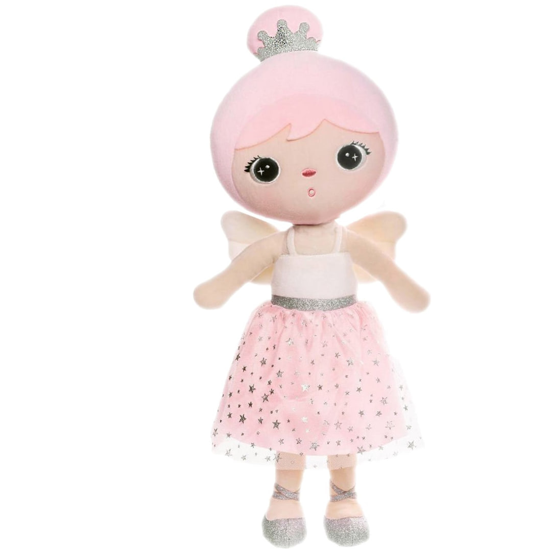 Różowy Aniołek ze skrzydełkami w spódniczce