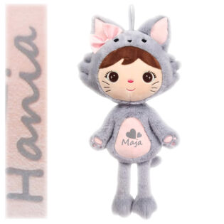 Lalka Kotek Metoo Szary 46cm