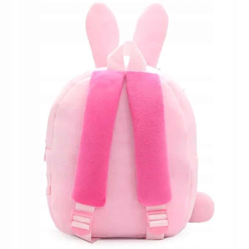 Pluszowy plecak królik od tyłu