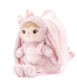 Puchata różowa Królisia z plecakiem z boku