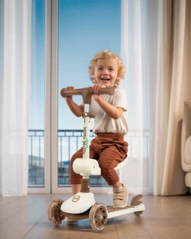 Mały Chłopiec na jeździku 2w1 Milly Mally z imieniem