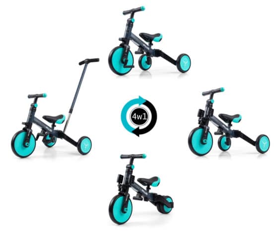Rowerek Optimus Plus Mint 4w1 dla dzieci