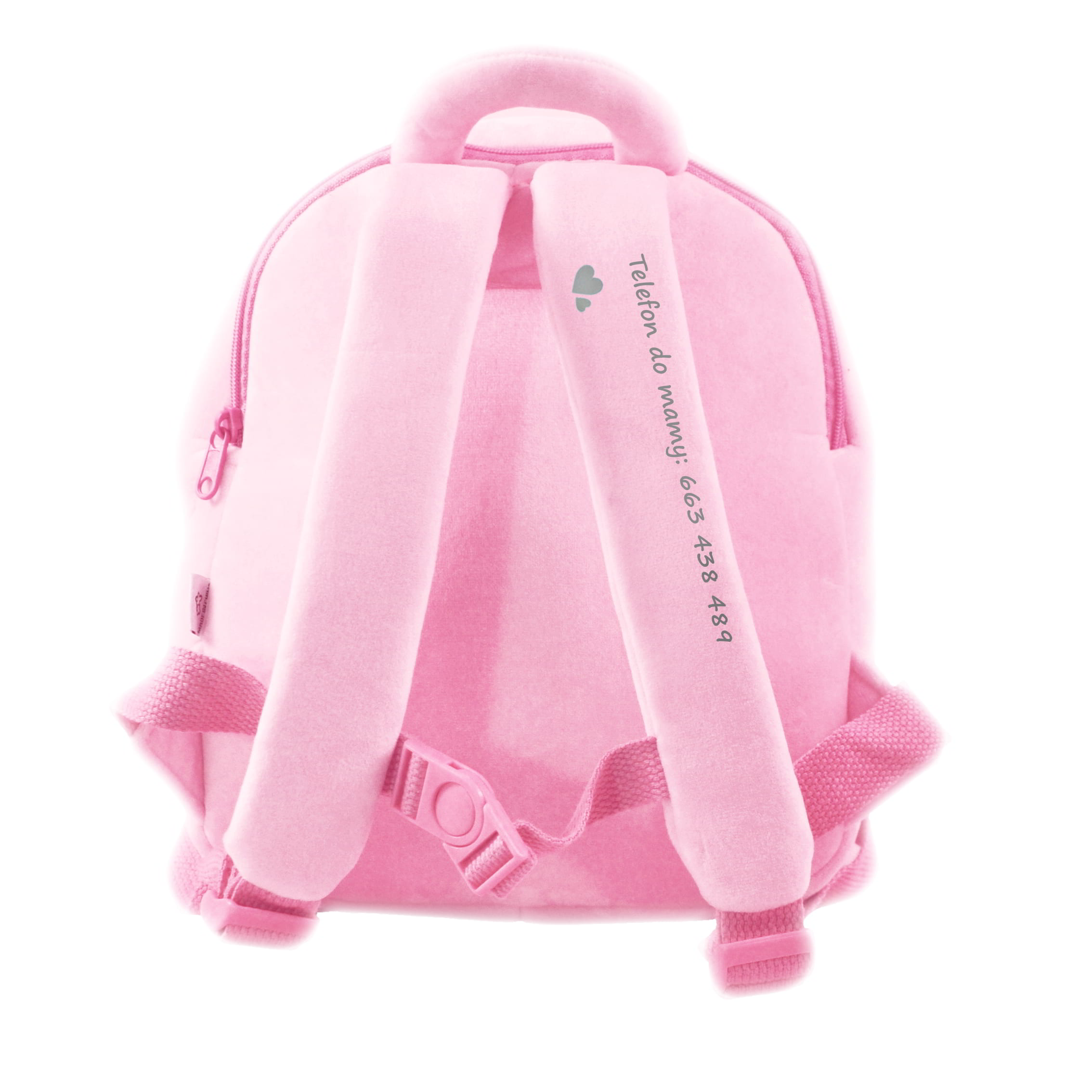 Telefon do mamy na szelce plecaczka Metoo