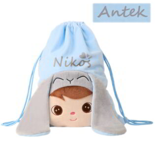Worek na buty do przedszkola dla chłopca z imieniem Metoo Królik