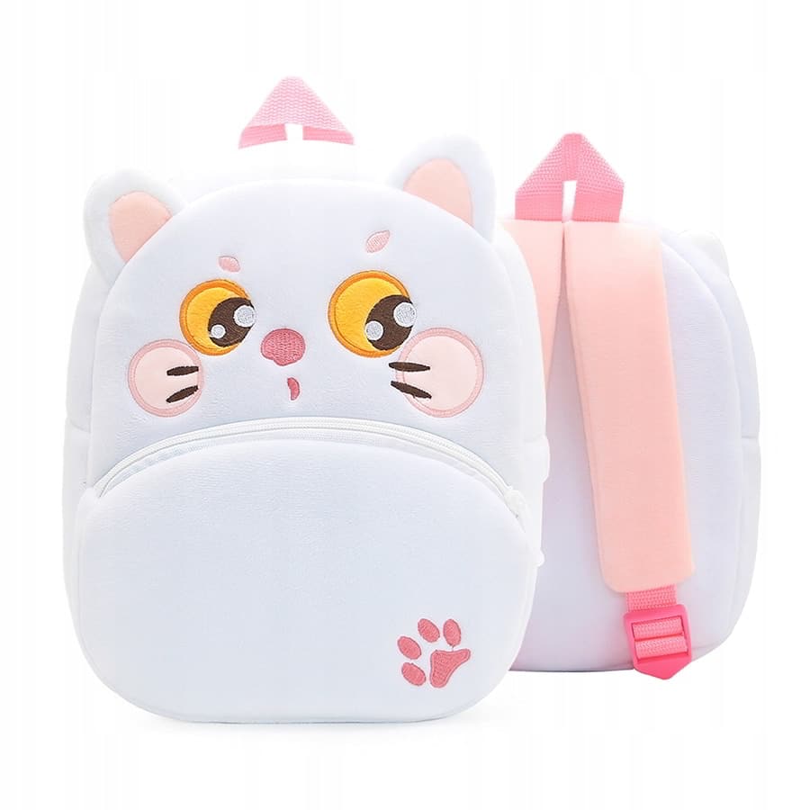 Mały pluszowy plecaczek kot dla dziewczynki