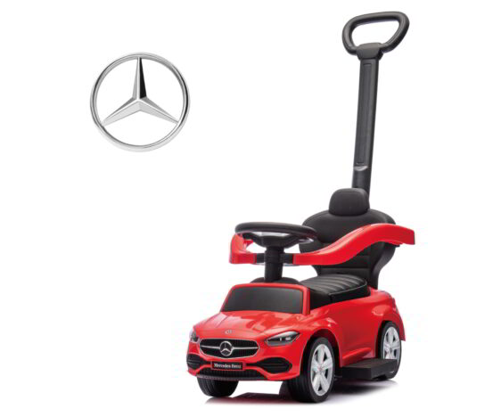 Mercedes C-Class Deluxe Red z rączką Milly Mally