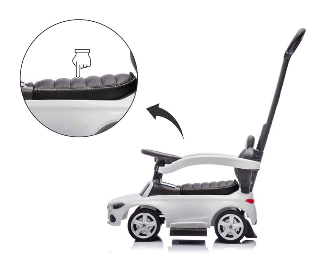 Schwarzer Ledersitz in einem Mercedes C-Klasse Deluxe Auto