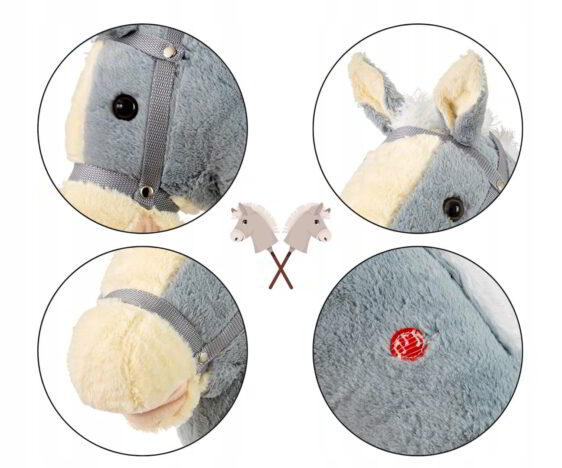 Szczegóły hobby horse konika na kiju