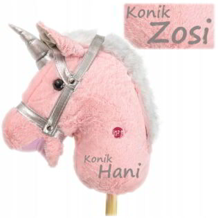 Milly Mally Hobby Koń na Kiju Light Pink z imieniem