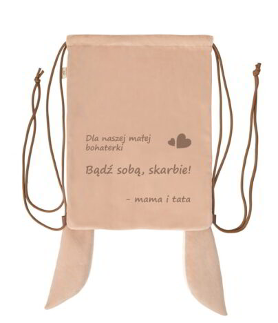 Worek na buty z dedykacją od mamy i taty