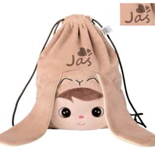 Worek Metoo Beżowy Królik z imieniem