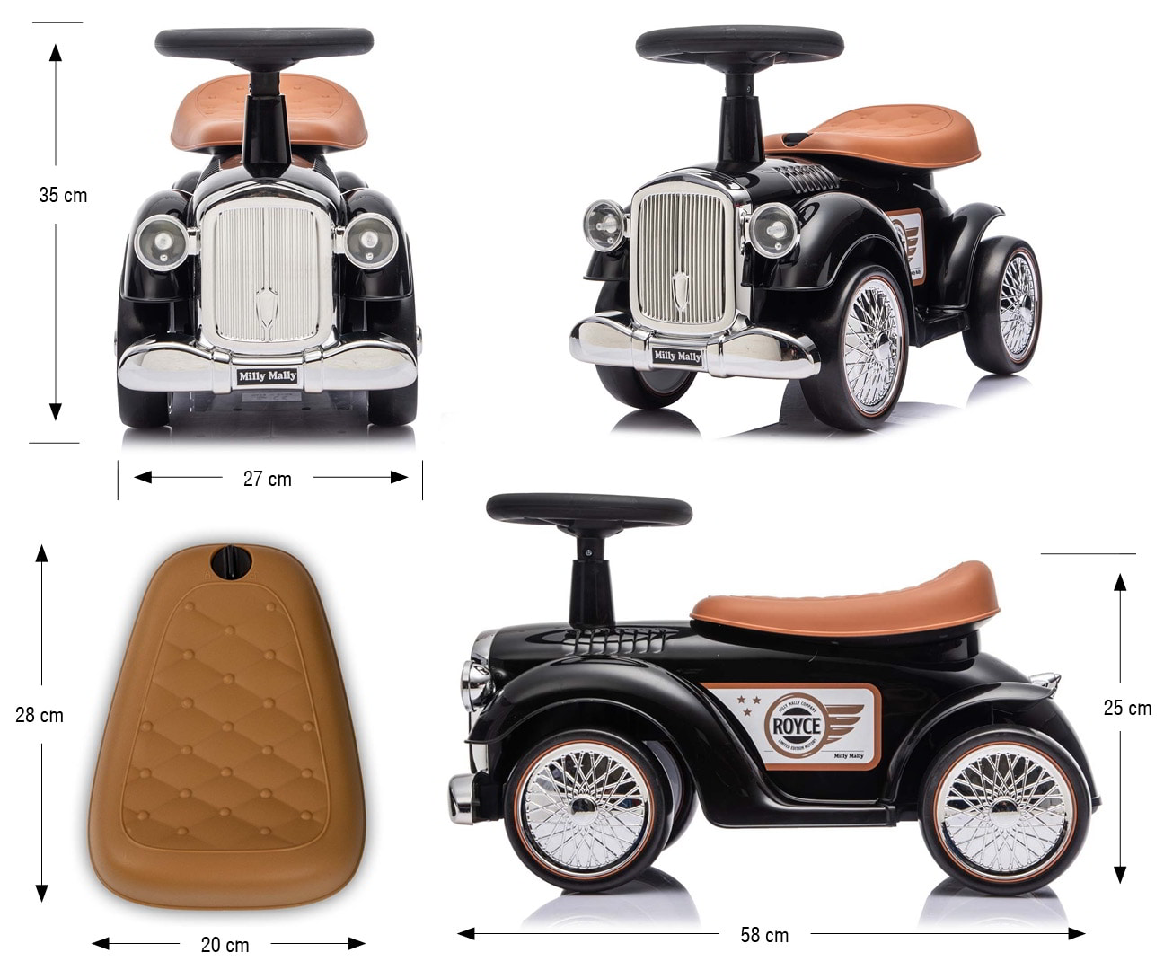 Wymiary pojazdu Royce Black