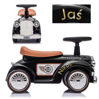 Personalizowany jeździk Retro Royce Black