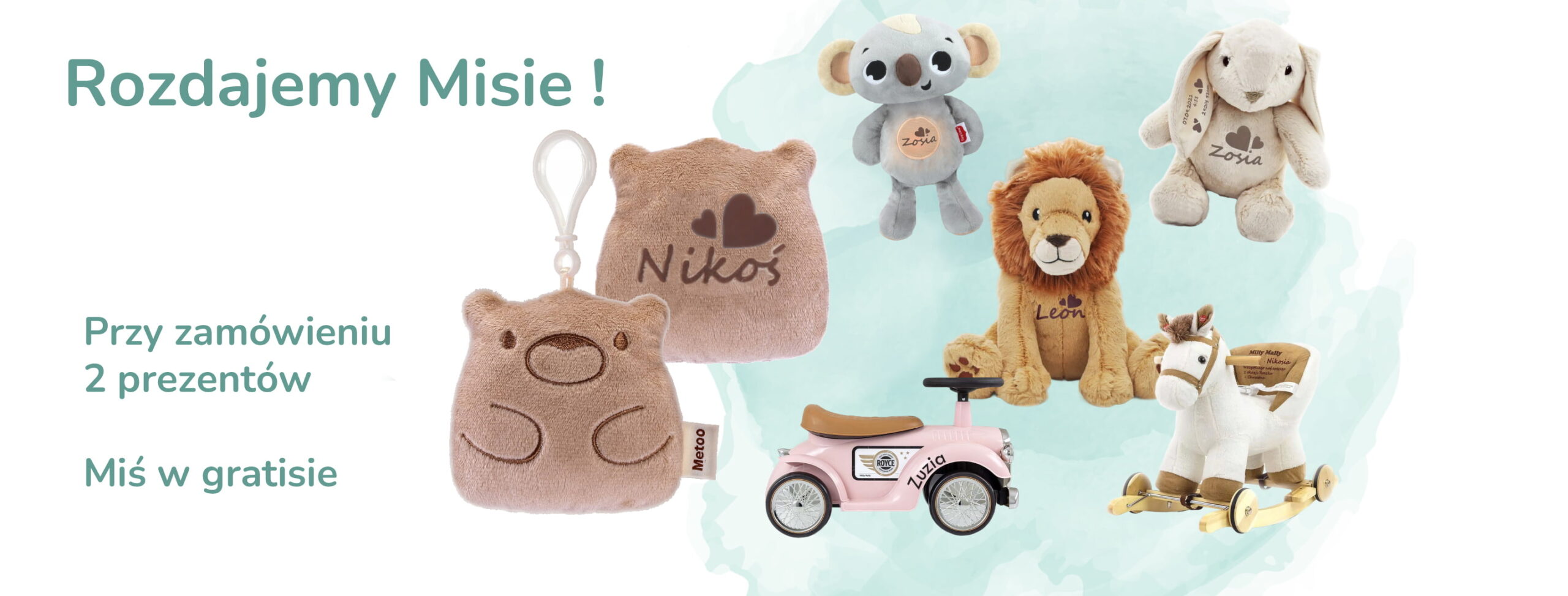 Zawieszka Miś Metoo w gratisie. Personalizowane zabawki dla najmłodszych